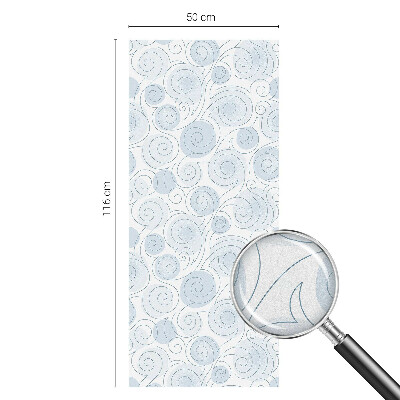 Decorative window film stained glass design Spiral patterns