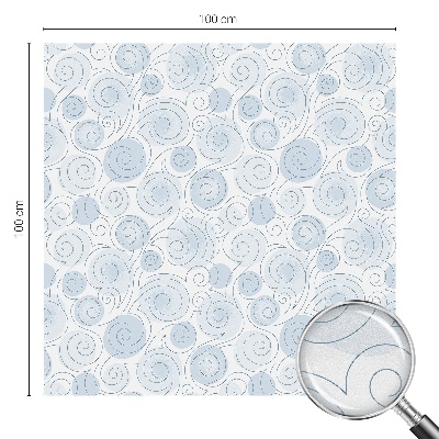 Decorative window film stained glass design Spiral patterns