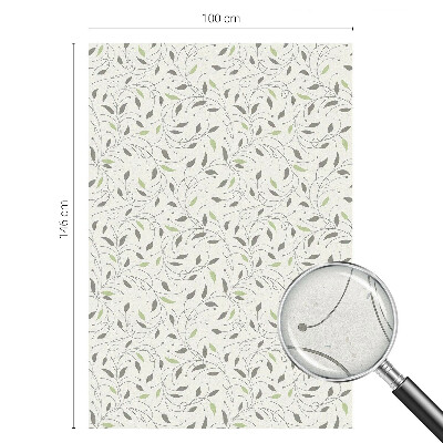 Coloured glass film for windows Leaves of shoots