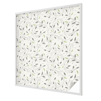 Coloured glass film for windows Leaves of shoots