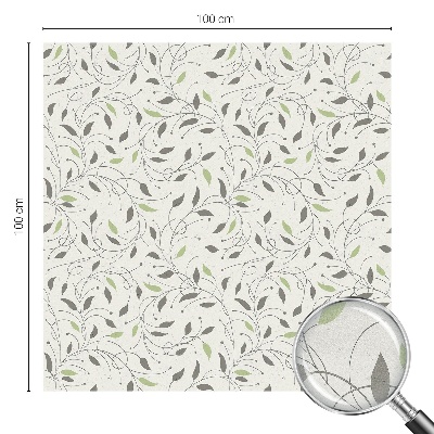 Coloured glass film for windows Leaves of shoots