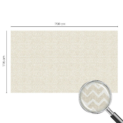 Patterned window film stained glass Beige zigzag