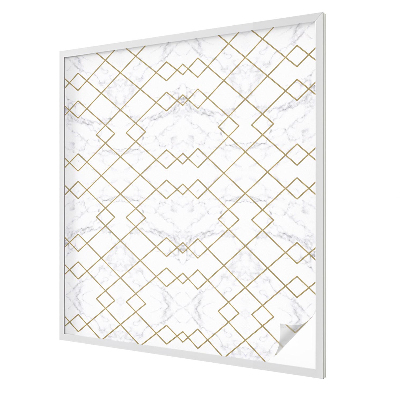 Frosted window film with stained glass pattern Geometric lines