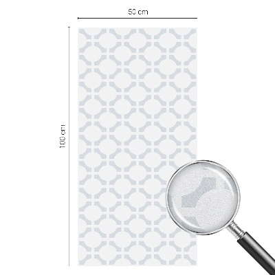 Privacy window film stained glass effect Geometric elegance