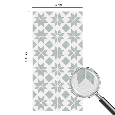 Coloured glass film for windows Geometric stars