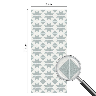 Coloured glass film for windows Geometric stars