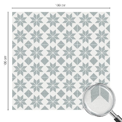 Coloured glass film for windows Geometric stars