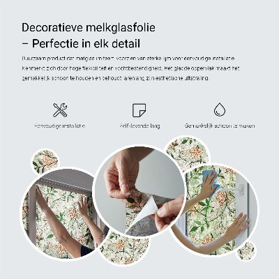 Decorative window film stained glass design Delicate crosses