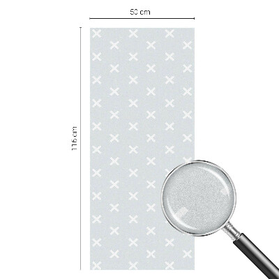 Decorative window film stained glass design Delicate crosses