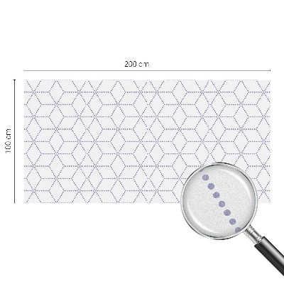 Frosted window film with stained glass pattern Purple rhombuses