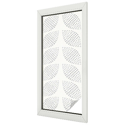 Patterned window film stained glass Dotted leaves