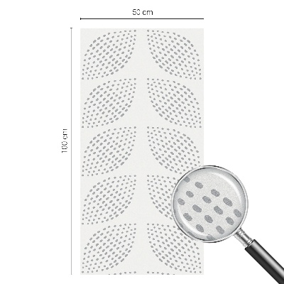 Patterned window film stained glass Dotted leaves