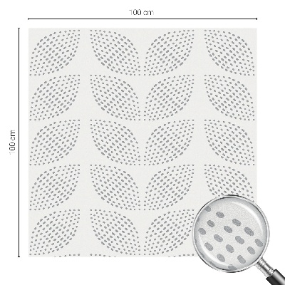 Patterned window film stained glass Dotted leaves