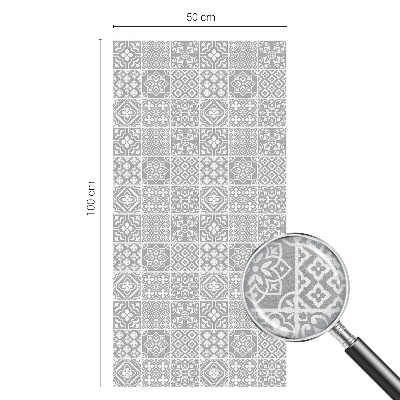 Decorative window film stained glass design Geometric elegance