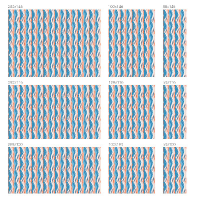 Coloured glass film for windows Wavy rhythm