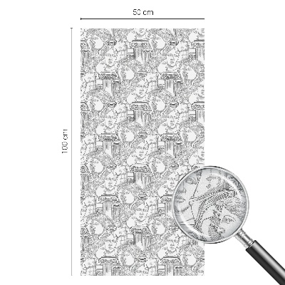 Decorative window film stained glass design Classic portraits