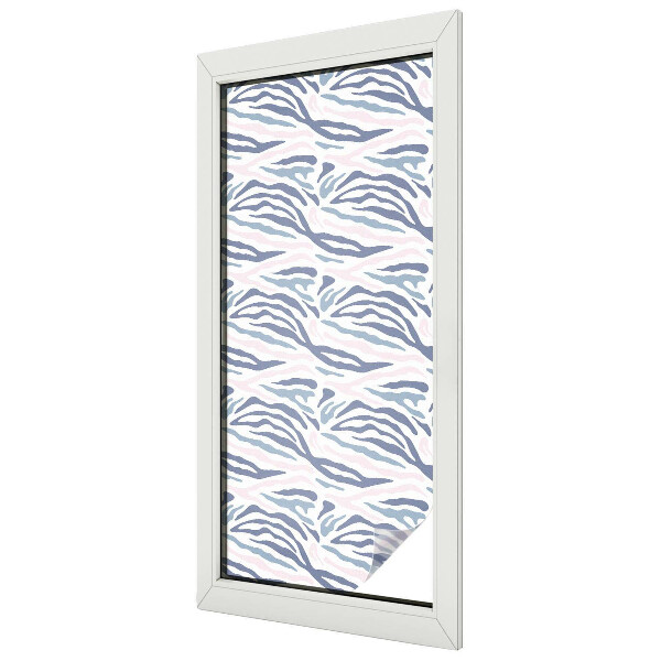 Patterned window film stained glass Zebra pattern