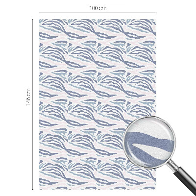 Patterned window film stained glass Zebra pattern