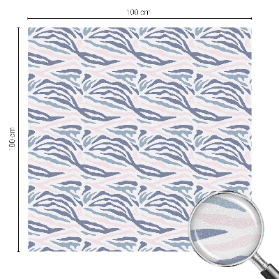 Patterned window film stained glass Zebra pattern