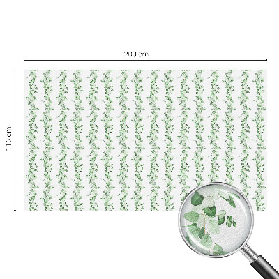 Privacy window film stained glass effect Green garlands