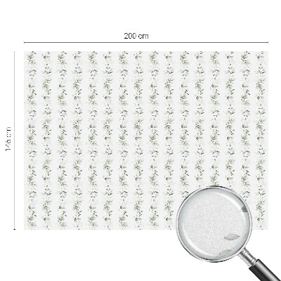 Frosted window film with stained glass pattern Plant charm