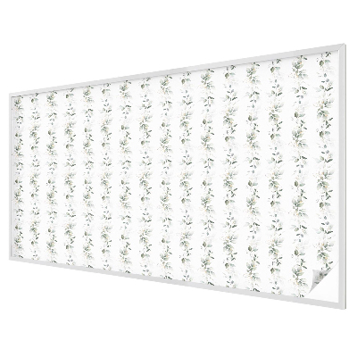 Frosted window film with stained glass pattern Plant charm