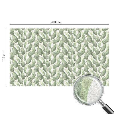 Patterned window film stained glass Green leaves