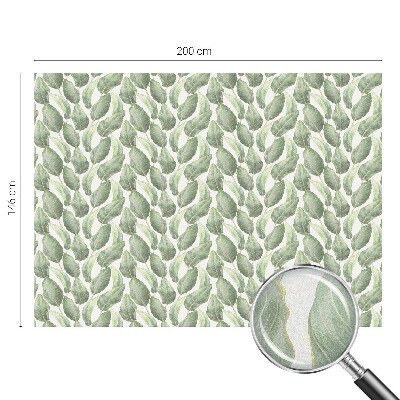 Patterned window film stained glass Green leaves
