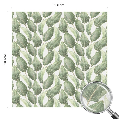 Patterned window film stained glass Green leaves