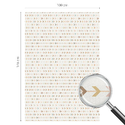 Privacy window film stained glass effect Arrow pattern