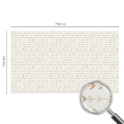 Privacy window film stained glass effect Arrow pattern