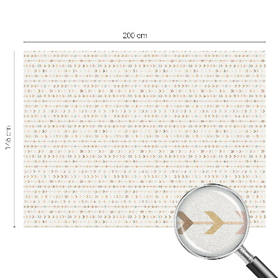 Privacy window film stained glass effect Arrow pattern