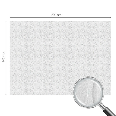 Frosted window film with stained glass pattern Gray arches