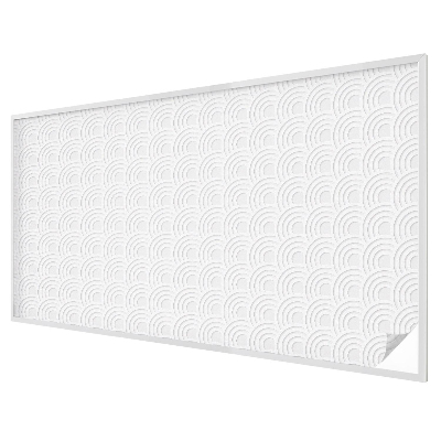 Frosted window film with stained glass pattern Gray arches