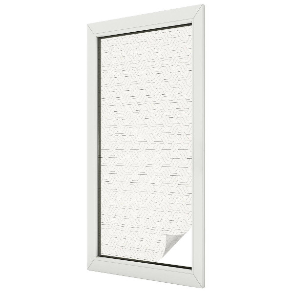 Decorative window film stained glass design Wavy lines