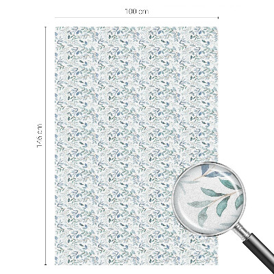 Patterned window film stained glass Idyllic leaves