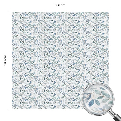 Patterned window film stained glass Idyllic leaves