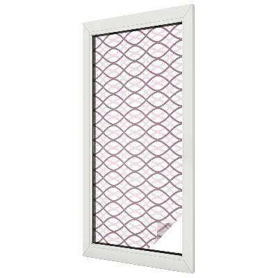 Privacy window film stained glass effect Oval shapes