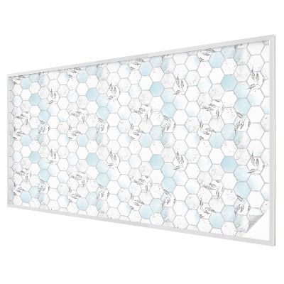 Decorative window film stained glass design Leaf tiles