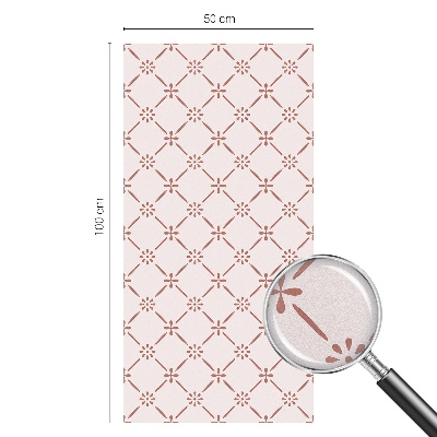 Coloured glass film for windows Floral patterns