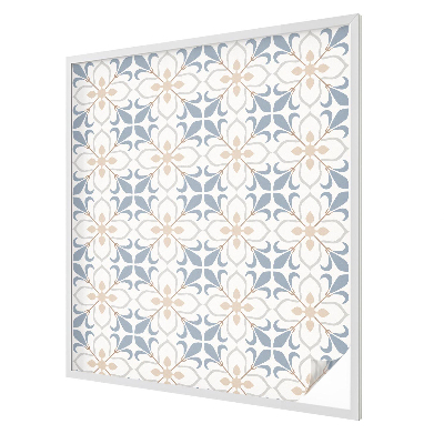 Frosted window film with stained glass pattern Floral beauty