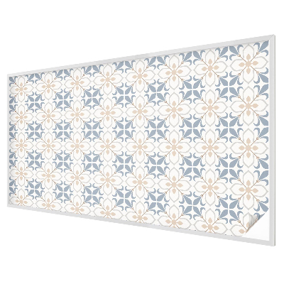 Frosted window film with stained glass pattern Floral beauty