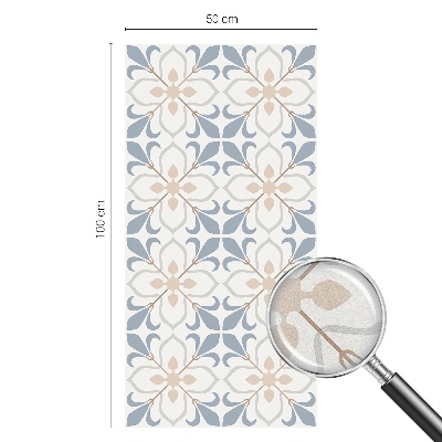 Frosted window film with stained glass pattern Floral beauty