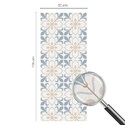 Frosted window film with stained glass pattern Floral beauty