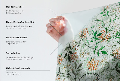 Coloured glass film for windows Floral ornaments