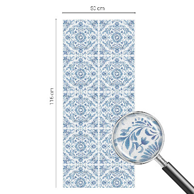 Privacy window film stained glass effect Floral ornament