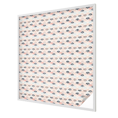 Patterned window film stained glass Fan pattern