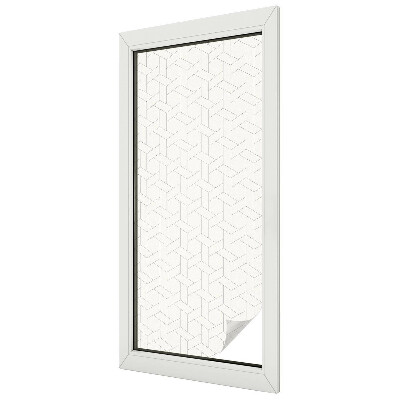 Privacy window film stained glass effect Geometric braid