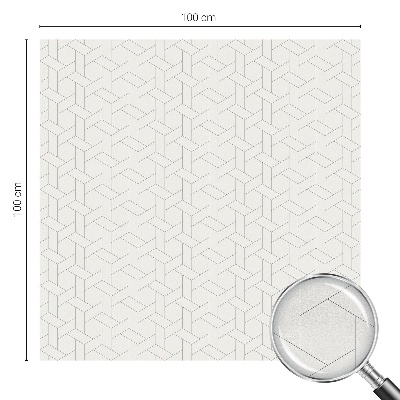 Privacy window film stained glass effect Geometric braid