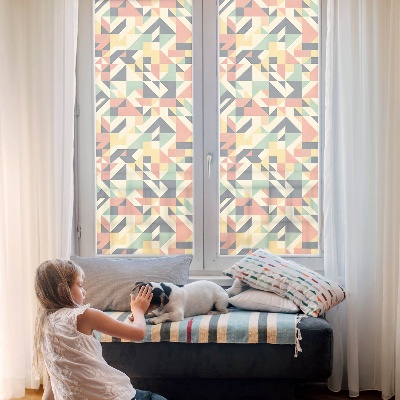 Frosted window film with stained glass pattern The Energy of Geometry